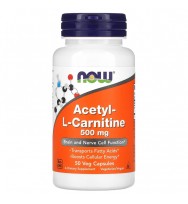 Acetyl L-carnitine 500 mg 50 caps NOW